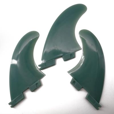 China Water Sports Area Wholesale Price Connect G5 Fin Thruster Set Nylon Fin Thruster Double Tab Plastic Fins for sale