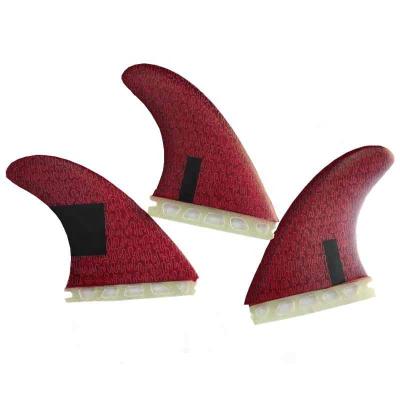 China Future Water Sports Area Promation Fins Tri Fiberglass Honeycomb Custom Future Fins For Longboard for sale