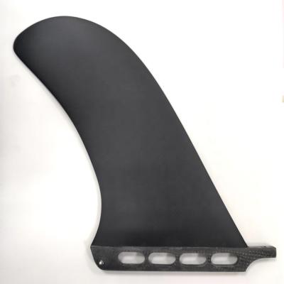 China Water Sports Area Hot Selling Single Fin Fiberglass Racing Fin Translucent TEN USA Box Carbon Center Fin With Screw for sale