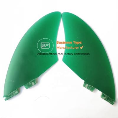 China Watersports area fabrication two keels fiberglass twin volan tag fins twins tag keel fins surf fins for sale