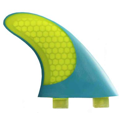 China Watersports Area OEM Factory Honeycomb Fins Twins Tab SF4 GL Surfboard Fins Triple Two Tab GL Fins for sale