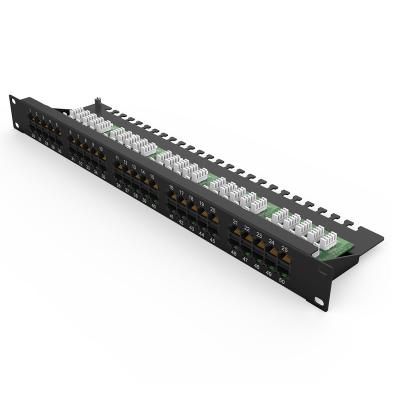 Китай Network cabling system patch panel high quality OEM cat3 50 left unprotected telephone patch panels продается