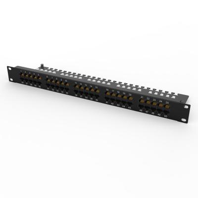 Китай cat6 network cabling system patch panels high quality OEM cat3 50 left unprotected telephone patch panel продается