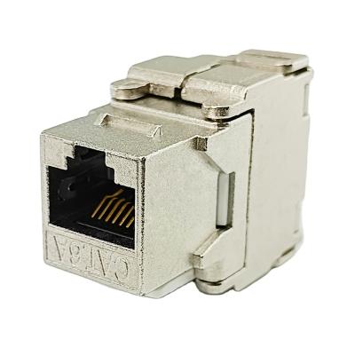 中国 Toolless Network Cabling System 180 Degree Rj45 cat5e cat6 Keystone Jack For LAN Cable Cat6a Keystone Jack 販売のため