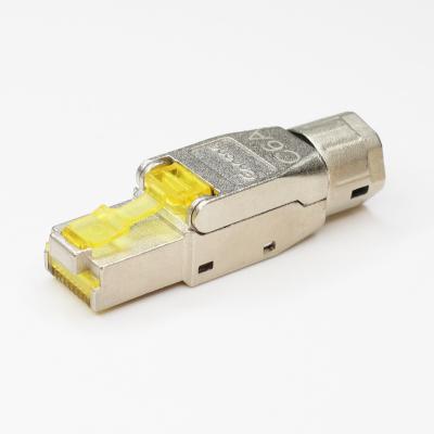 中国 audio & Shield STP Toolless RJ45 video connector Cat6 Cat6a Cat7 Cat8 field connection rj45 8p8c shielded modular jack 販売のため