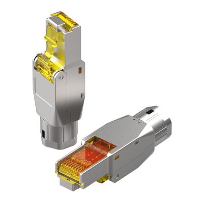 Китай Telecommunication rj45 8p8c Shield STP Toolless RJ45 Connector Toolless Protected Cat7 Cat8 Modular Plug продается