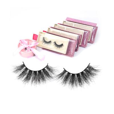 China 6D 25mm Long Natural Soft False Eyelash Label Custom Wholesale OEM Mink Hair Eyelashes New Silk Customize Lash Boxes Logo for sale