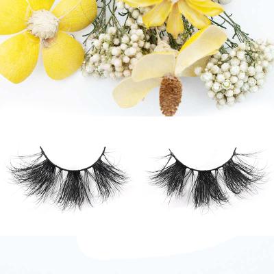 China 18/25/30 mm Hand Made Soft Natural Mink Eyelashes Luxury 3d Lash Extensions Silk Strip Lashes with custom packing box whips seller for sale