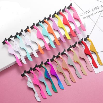 China 2020 Eyelash Applicator Las Las Extension Tweezers Laah Tweezer Applicator Stainless Steel Quenlash Tools OEM/ODM for sale