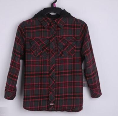 China 8000 pcs”DICKIES“boys hoodie plaid pattern falls shirt kids designer fall hoodie tops for sale