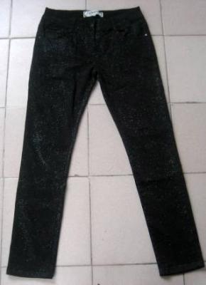 China Brazil Women Jeans stock lots supplier-2400PCS Cheap Ladies Jeans with sparkling powder for sale