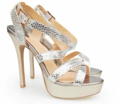 China la plataforma de BOA EXOTICO del cuero auténtico de las mujeres de la calidad del permium señaló la sandalia de los talones del peep toe en venta