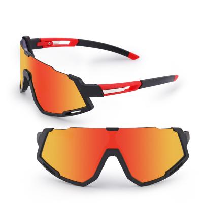 China 5 Glass Detachable Cycling Glasses Uv400 Sun Glasses Mountain Bike Men Riding Polarized Sports Sun Glasses for sale