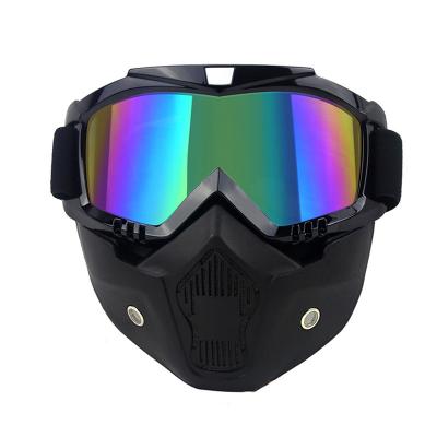 China Fashion / Custom Face Mask Retro / Vintage Motorcycle Goggles And Facemask Motorcycle Goggles for sale