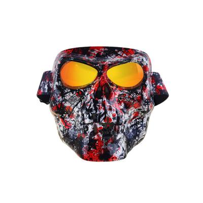 China Fashion / Hot Selling USA Retro / Vintage 2021 Face Mask Motorcycle Individuality Goggles for sale