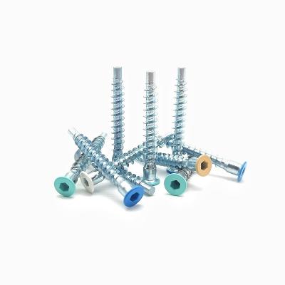 中国 Straight Repair Furniture Screws - Countersunk Head Self Tapping Roller Thread Inner Hexagonal Roller Thread Screws 販売のため