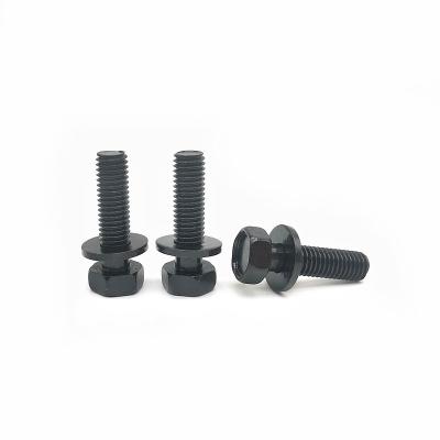 Cina Esterior Hexagon Flat Spring Pad Combination Bolt Hexagon Head Combination Screw 10,9 Grade Alta resistenza in vendita