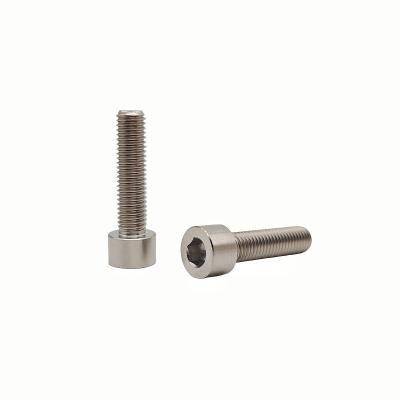 China Factory Customized Hexagonal Screw In Pure Titanium Cup Head Titanium Alloy Cylindrical Head Hexagon Bolt Titanium Screw en venta