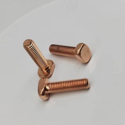 China Square Head Copper Screws Red Copper Screws Red Copper Screws Square Head Mechanical Teeth Screws For Golf Carts for sale