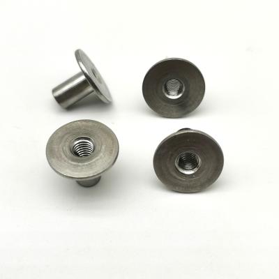 China Collar Hollow Stainless Steel Rivet T Cap ANSI Standard 1.583g Weight 13x10mm Hollow Tubular Rivets Steel Bushing for sale