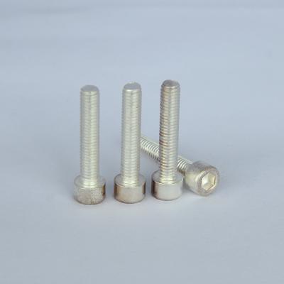 China Cylindrical Head Screws Allen M5 Stainless Steel Machine Screws Silverplated SS316 Material for sale