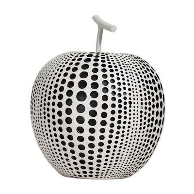 China Modern Europe Desktop Polka Dot Ornament Apple In The White Decoration Living Room TV Cabinet Wine Cabinet Decorations for sale