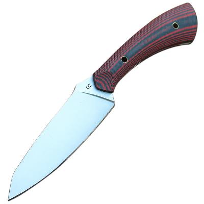 China Easy Carry OEM D2 Dedicated Outdoor Hunting Military Fixed Blade With Handle G10 for sale