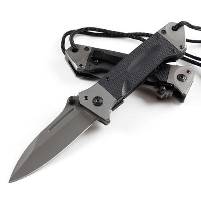 China Best Selling High Quality Stainless Steel Pocket Easy Carry Tactical Folding Knife With Drop Point Blade for sale