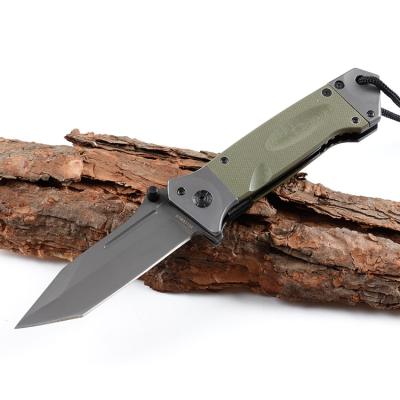 China Easy Carry 8Cr14Mov Stainless Steel Pocket Knife EDC Camping Rescue Folding Knife With Tanto Blade for sale