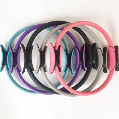 China Rubber Covered Dumbbell Ready To Ship Hot Selling Diameter 15inch Yoga Fitness Circle Pilates Magic Ring for sale