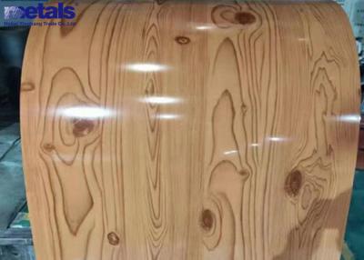 Cina Galvalume PPGI Preverniciato bobine in acciaio Modello di grano di legno 1.0mmx914mm in vendita