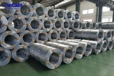 China Arame galvanizado a quente 1,25 mm e 0,8 mm Arame de aço galvanizado a quente enviado para o mercado dos EUA à venda