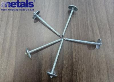 China Perfecto BWG 9x2.5 pulgadas de techo galvanizado clavos torcidos cabeza del paraguas en venta