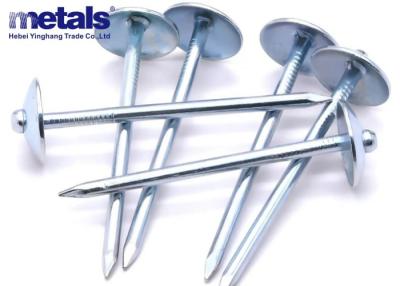 China BWG 9 X 3 Inch Umbrella Head Smooth Shank Hot Dipped Roofing Nails 25 Kgs Bulk Packing for sale