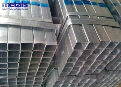 China Pipa de acero galvanizado cuadrado y sumergido en caliente 40x60 1 pulgada para la construcción en venta