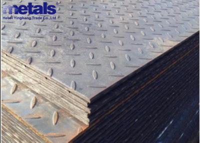 Китай Hot Rolled Hot Rolled Checkered Steel Plate/ Sheet Q235 2.0 - 12mm Thickness продается