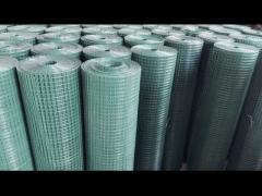 Dark Green Welded Mesh Fencing Galvanised Steel Mesh Panels For Chicken Cage