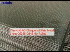 Diamond MS Chequered Plate Metal Sheet Q235B Q345 Hot Rolled