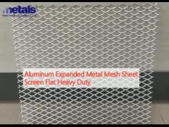 Aluminum Expanded Metal Mesh Sheet Screen Flat Heavy Duty