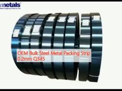 OEM Bulk Steel Metal Packing Strip 0.2mm Q345