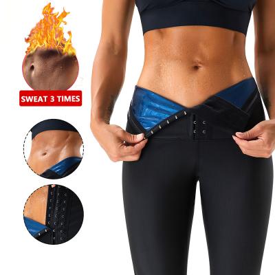 China QUICK DRY Weight Loss Products Women High Waist Trimmer Control Sauna Pants Sweat Skinny Yoga Panties for sale