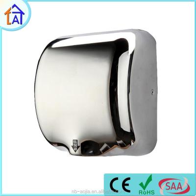 China 304/201 Stainless Steel Hand Blow Dryers Bathroom Auto Air Dryer Wall Mounted Spray Hand Dryer for sale