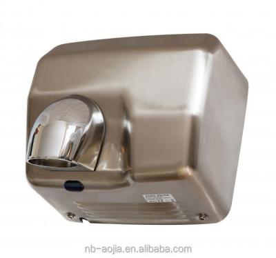 China SS304 Brushed Stainless Steel Electric 2500W Automatic Hand Dryer for sale