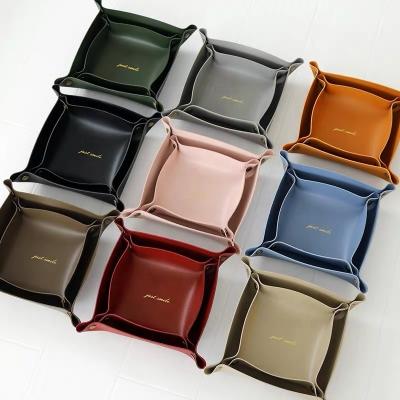 China Folding Widely Used Plastic Storage Tray Pu Storage Tray Storage Trays for sale