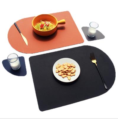 China Non-Stick Stocked Table Place Mat Pad Universal Leather Waterproof Leather Place Mat Office Table Mat for sale