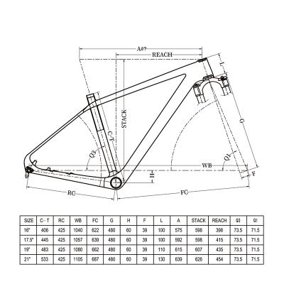 China Wholesale BMX full carbon fiber mtb bicycle frame mountain 29er suspension bicycle carbon bicycle frame for sale