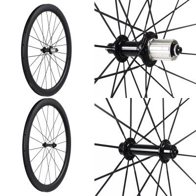 China etc. Carbon Wheelset V Brake 25mm Wide Band PowerwayR13 Hub Carbon Wheel 20/24H Carbon Fiber Bicycle Wheel 700C50mm road for sale