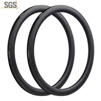 China Road Bikes 700c Carbon Fiber Rim Tubeless Clincher Tubeless Clincher Road Bike Carbon Tubeless Rim for sale