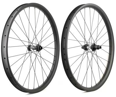 China MTB Road Bikes BMX 27.5 Mountain Bike Wheel 36mmDT350 Hub MTB Asymmetric Carbon Fiber Wheelset Hookless XC MTB Carbon Fiber Wheelset for sale