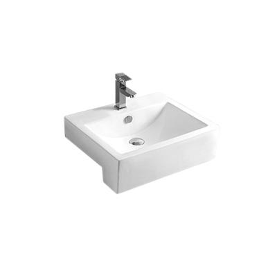 China YY9007 Countertop White Ceramic Sink Solid Outdoor Bathroom Sink Bathroom Sink For Sanitary Ware for sale